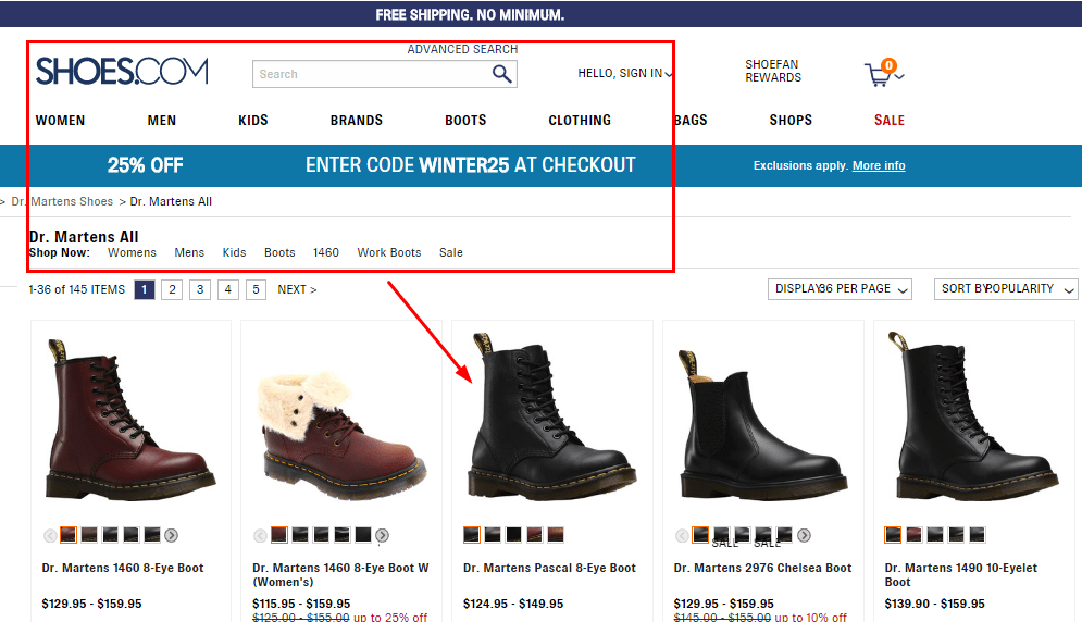 Shoes.com優惠碼2024, Shoes.com購Dr.Martens 帥氣時尚馬丁靴額外7折